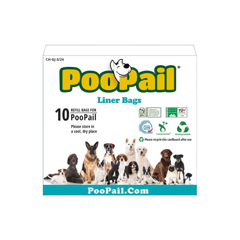 PooPail Liner Bags - 10 pack