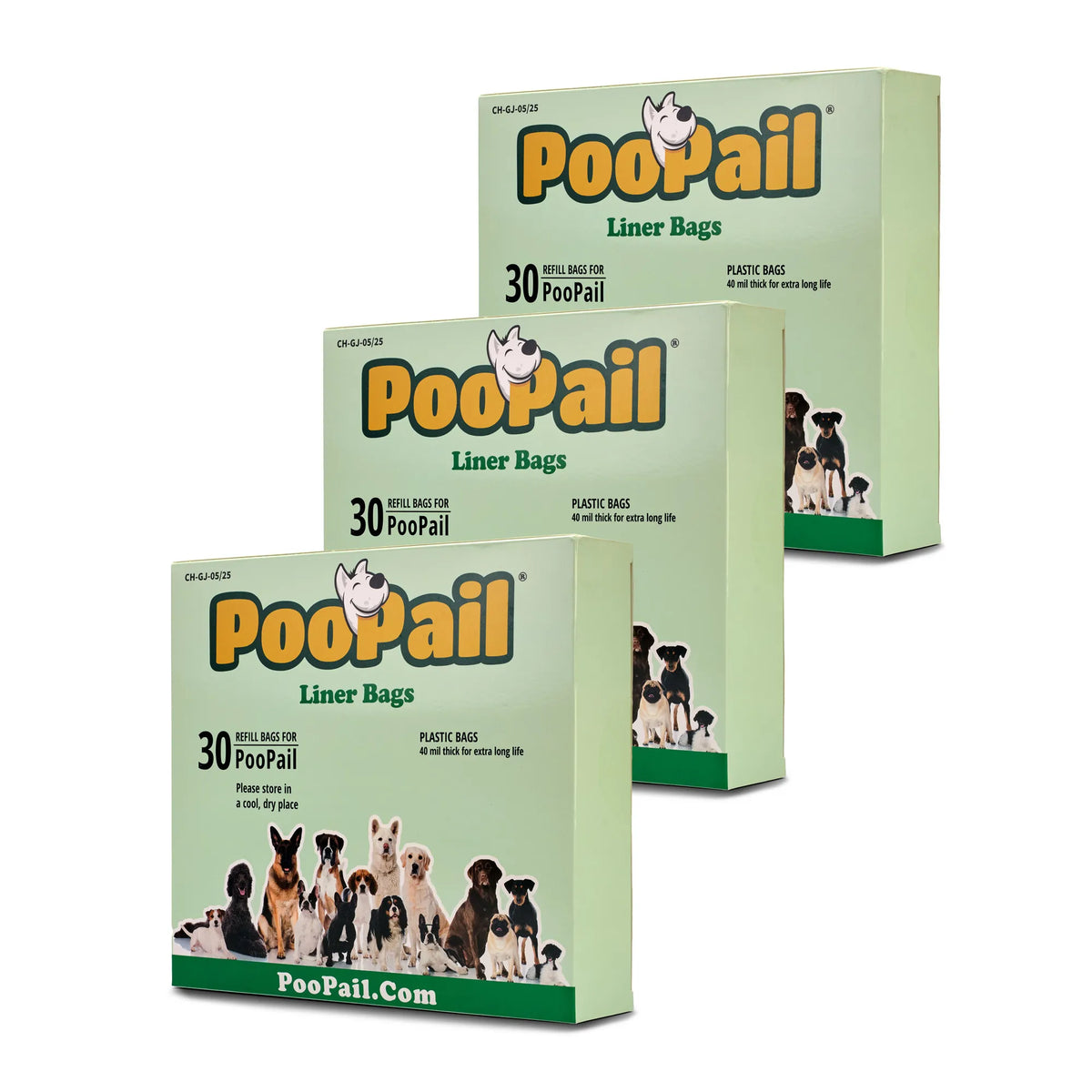 PooPail Liner Bags - Plastic