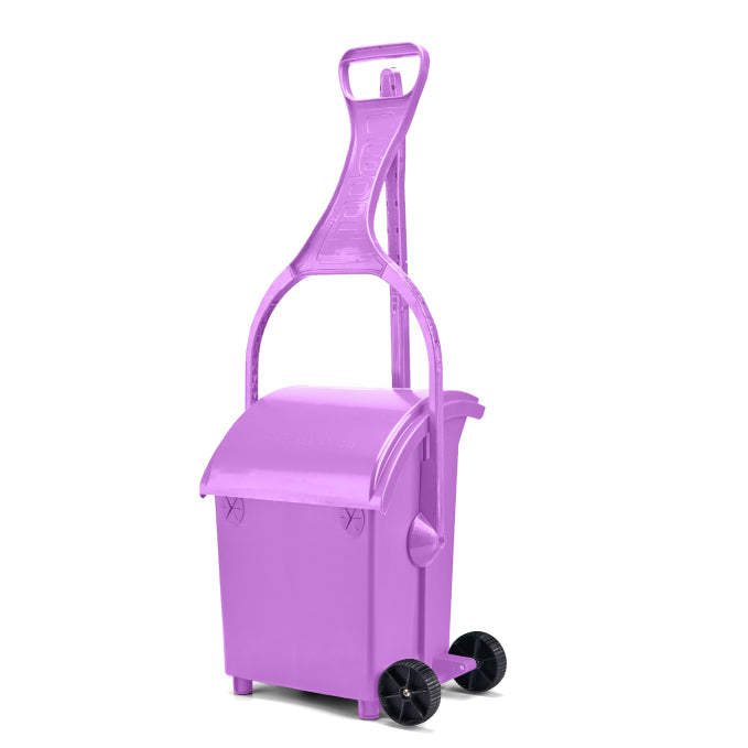 PooPail 2.0 Tall Purple with Wheels